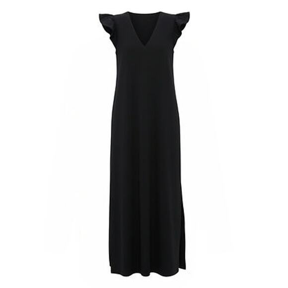 POMANDER PLACE Black Flutter Sleeve Miko Dress Size S NWT - Picture 8 of 8